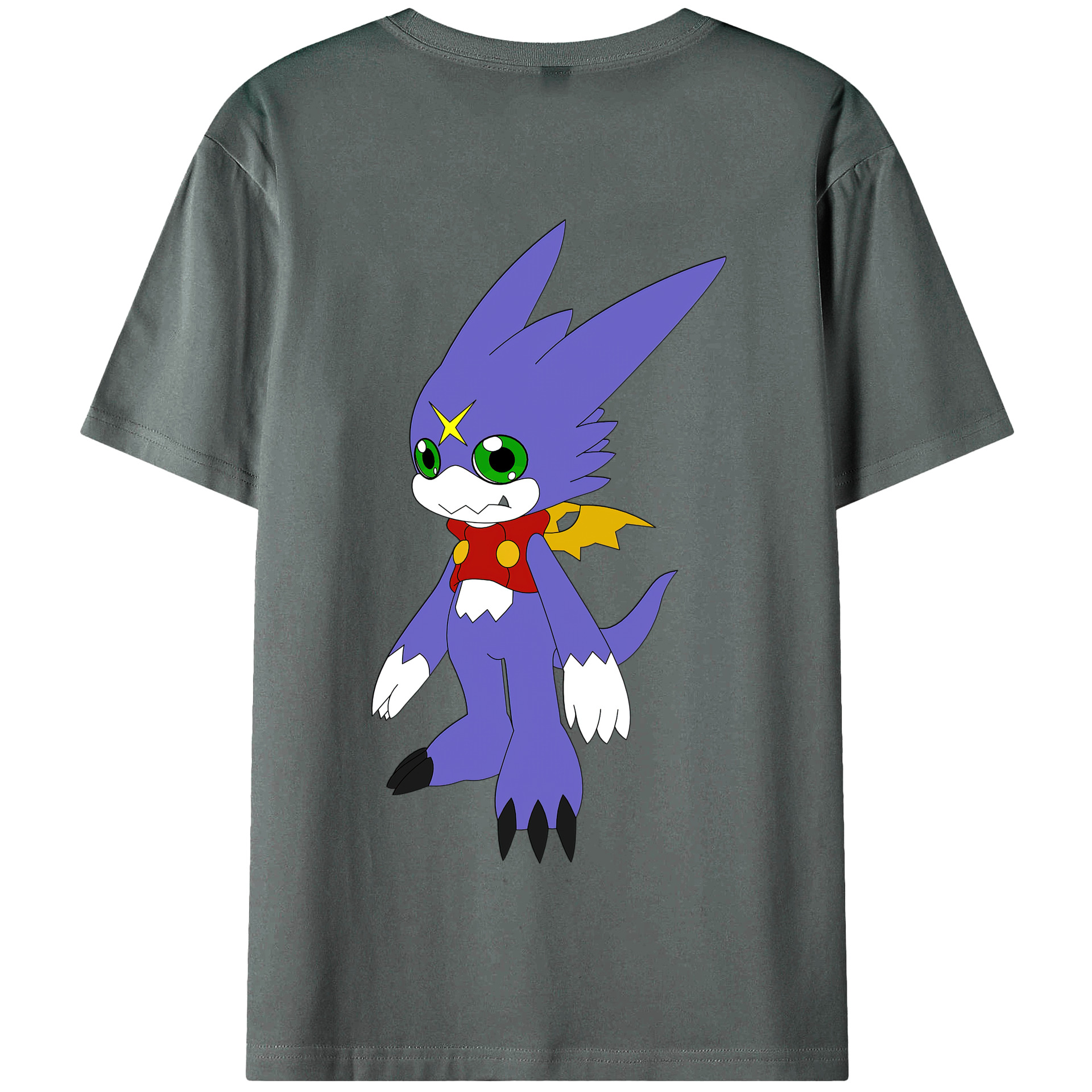 （画像用） Digimon デジタルモンスター/デジモン 綿100％半袖Tシャツ（背面プリント）